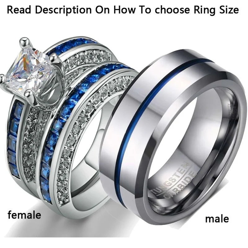 Hot Sale Couple Rings, Blue Rings, Trendy Men's Rings Inlaid with Zircon, Women's Rings Can Be Wholesale
Hot Sale Couple Rings, Blue Rings, Trendy Men's Rings Inlaid with Zircon, Women's Rings Can Be Wholesale