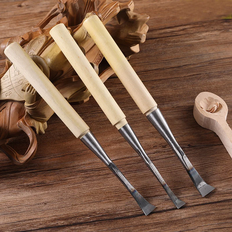 Shape Flat Carving Chisel Hardwood Handle Woodworking Hobby Art Craft Making Tools Hand Forged Engraving Knife
Shape Flat Carving Chisel Hardwood Handle Woodworking Hobby Art Craft Making Tools Hand Forged Engraving Knife
