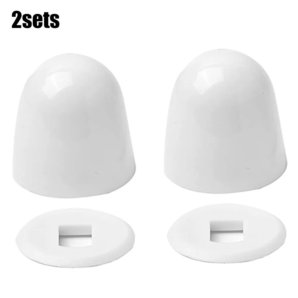

2 Pair Of Plastic Stinkpot Bolt Cover Toilet Anchor Screw Cap For Home Toilet Fixture Bathroom Accessories Toilet Floor Screw