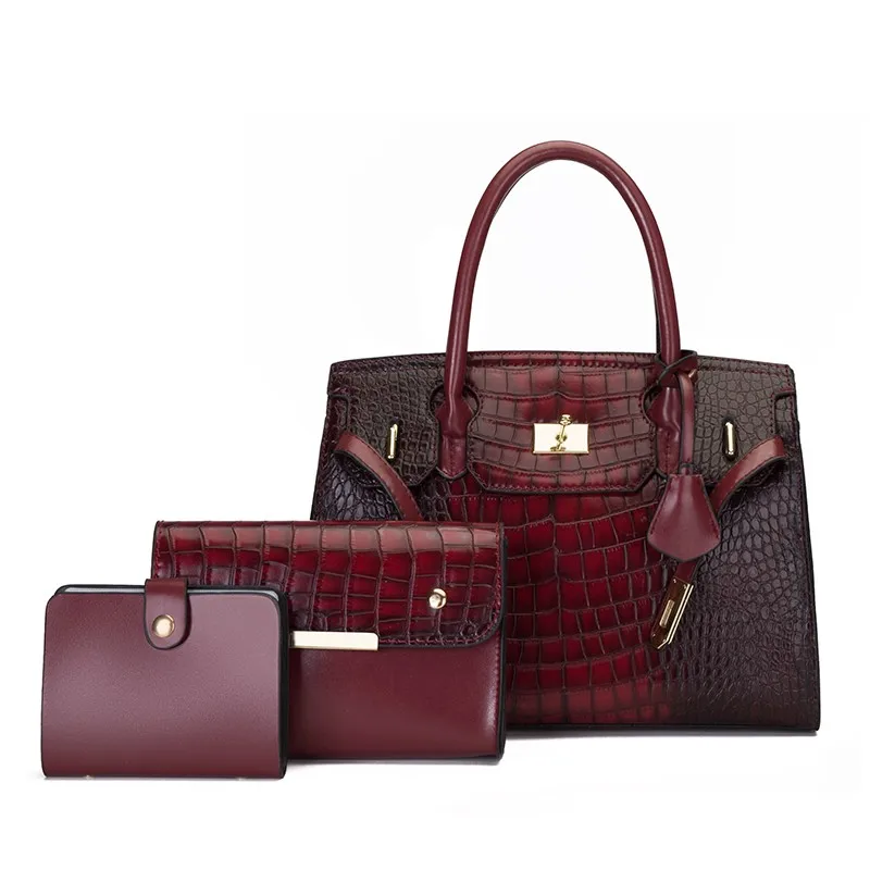 4 Color 3Pcs Designer Purses and Handbags for Women Satchel Shoulder Bag Tote Top Handle Bag
4 Color 3Pcs Designer Purses and Handbags for Women Satchel Shoulder Bag Tote Top Handle Bag