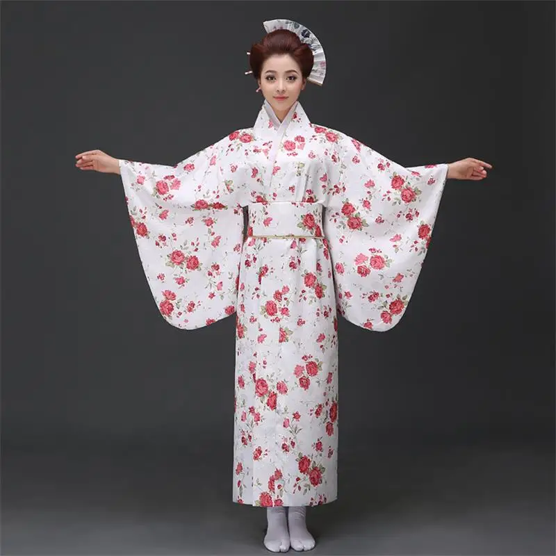Japanese Kimono Traditional Japanese Floral Print Yukata New Clothes Obi Japanese Geisha Costume Haori
Japanese Kimono Traditional Japanese Floral Print Yukata New Clothes Obi Japanese Geisha Costume Haori