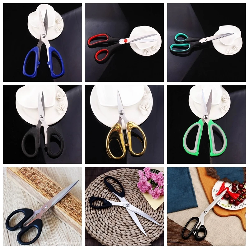 School Office Scissors Stainless Steel Household Scissors Sharp Shears Students DIY Scissor Tool Kitchen Large Scissors Light
School Office Scissors Stainless Steel Household Scissors Sharp Shears Students DIY Scissor Tool Kitchen Large Scissors Light