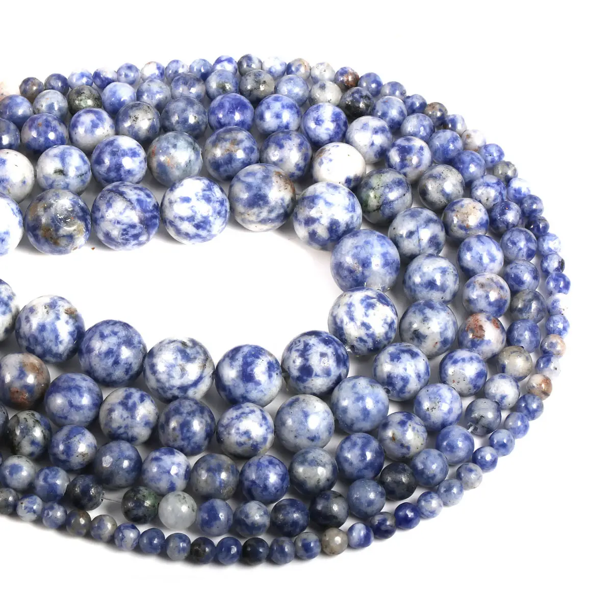 Natural Stone Beading White Blue Sodalite Round Loose BeadsIsolation beads For jewelry making DIY bracelet necklace accessories
Natural Stone Beading White Blue Sodalite Round Loose BeadsIsolation beads For jewelry making DIY bracelet necklace accessories