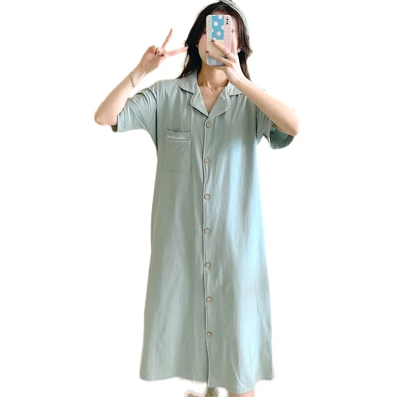 2113# Summer Thin Cotton Maternity Nursing Night Dress Loose Casual Feeding Sleepwear For Pregnant Women Pregnancy Home Wear
2113# Summer Thin Cotton Maternity Nursing Night Dress Loose Casual Feeding Sleepwear For Pregnant Women Pregnancy Home Wear