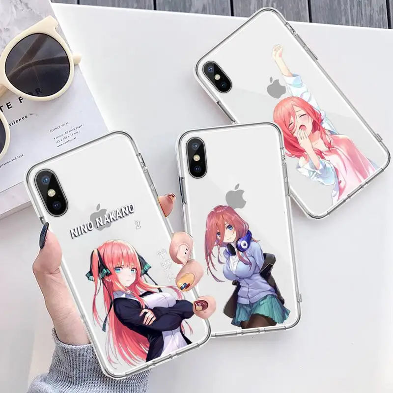 The Quintessential Quintuplets anime Phone Case Transparent soft For iphone 12 11 13 7 8 6 s plus x xs xr pro max mini
The Quintessential Quintuplets anime Phone Case Transparent soft For iphone 12 11 13 7 8 6 s plus x xs xr pro max mini