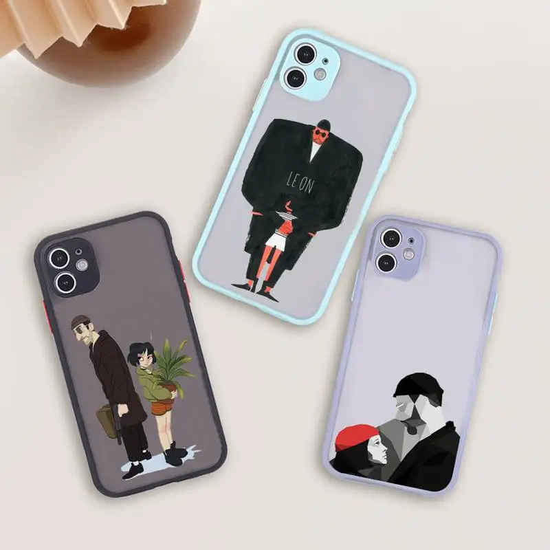 Movie Leon And Mathilda Phone Case For iPhone 12 11 Mini Pro XR XS Max 7 8 Plus X Matte transparent blue Back Cover
Movie Leon And Mathilda Phone Case For iPhone 12 11 Mini Pro XR XS Max 7 8 Plus X Matte transparent blue Back Cover