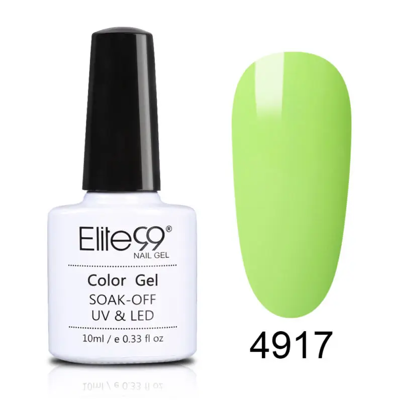 Elite99 10 мл Macaron Цветной Гель лак для ногтей флуоресцентный УФ Полупостоянный эмаль