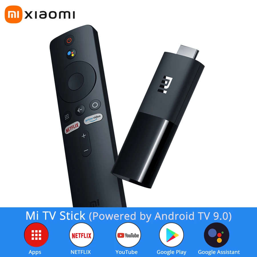 Xiaomi Mi TV Stick Android TV 9.0 1080P Dolby DTS Audio Decoding Wifi Google Assistant Chromecast Netflix Smart TV Box 1GB 8GB
Xiaomi Mi TV Stick Android TV 9.0 1080P Dolby DTS Audio Decoding Wifi Google Assistant Chromecast Netflix Smart TV Box 1GB 8GB