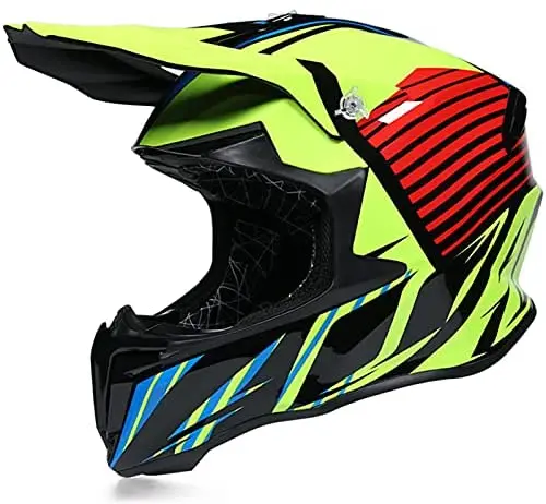 Full Face Motorcycle Helmet, Adult ATV Cross-Country Sports Mountain Bike Helmet, All Seasons, Unisex, DOT Certification
Full Face Motorcycle Helmet, Adult ATV Cross-Country Sports Mountain Bike Helmet, All Seasons, Unisex, DOT Certification