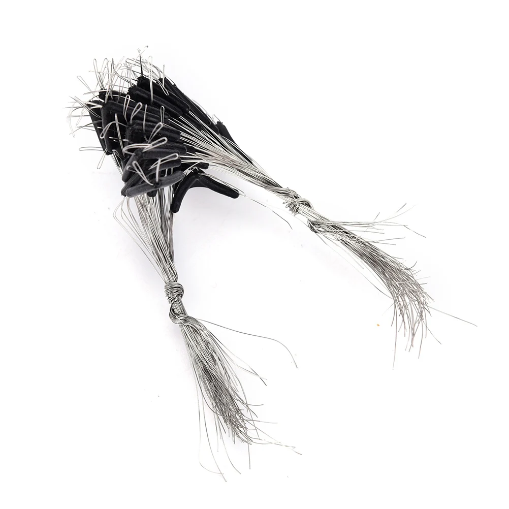 Fishing Accessories 50Pcs/pcak Double Hooks Contactor Device Line Space Bifurcation Eight Type Space Bean Line Swivel Tool
Fishing Accessories 50Pcs/pcak Double Hooks Contactor Device Line Space Bifurcation Eight Type Space Bean Line Swivel Tool