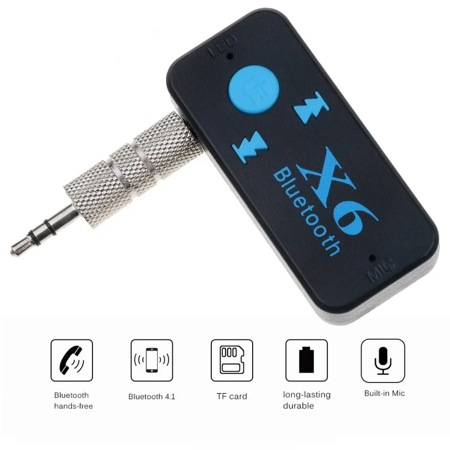 Портативный мини аудиоприемник, Bluetooth 5,0, 3,5 мм, Hi-Fi стерео Bluetooth для ТВ, ПК, беспроводной адаптер для автомобильных динамиков, наушников
Портативный мини аудиоприемник, Bluetooth 5,0, 3,5 мм, Hi-Fi стерео Bluetooth для ТВ, ПК, беспроводной адаптер для автомобильных динамиков, наушников