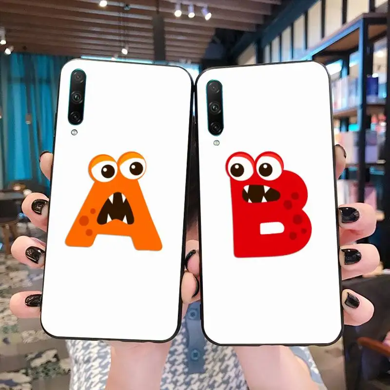 Чехол для телефона Huawei P40 P30 P20 lite Pro Mate 20 P Smart с изображением животных 26 букв сделай