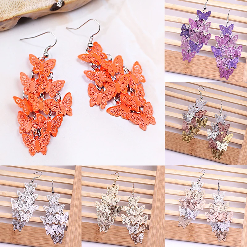 NEW Unique Butterfly Drop Earring Ear Hook Women Party Jewelry For Lady Butterfly Long Tassel Dangle Earrings Jewelry Gift
NEW Unique Butterfly Drop Earring Ear Hook Women Party Jewelry For Lady Butterfly Long Tassel Dangle Earrings Jewelry Gift