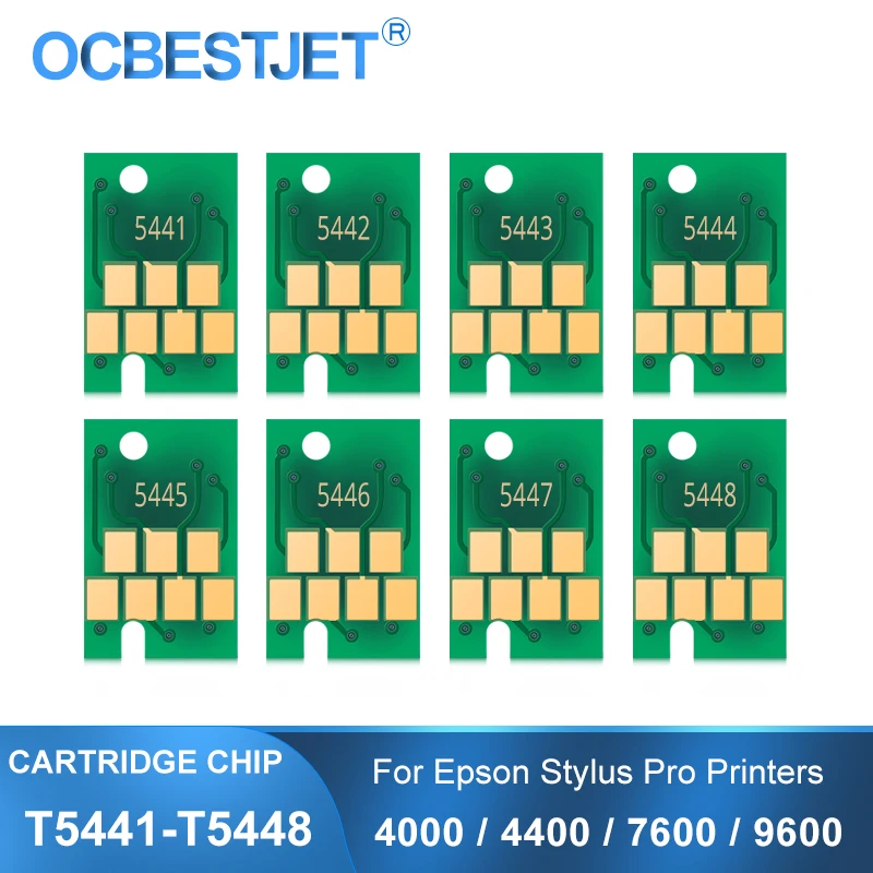 T5441-T5448 T5441 Ink Cartridge Chip Permanent Chip ARC Chip For Epson Stylus Pro 4000 4400 7600 9600 Printer (8 Colors Options)
T5441-T5448 T5441 Ink Cartridge Chip Permanent Chip ARC Chip For Epson Stylus Pro 4000 4400 7600 9600 Printer (8 Colors Options)