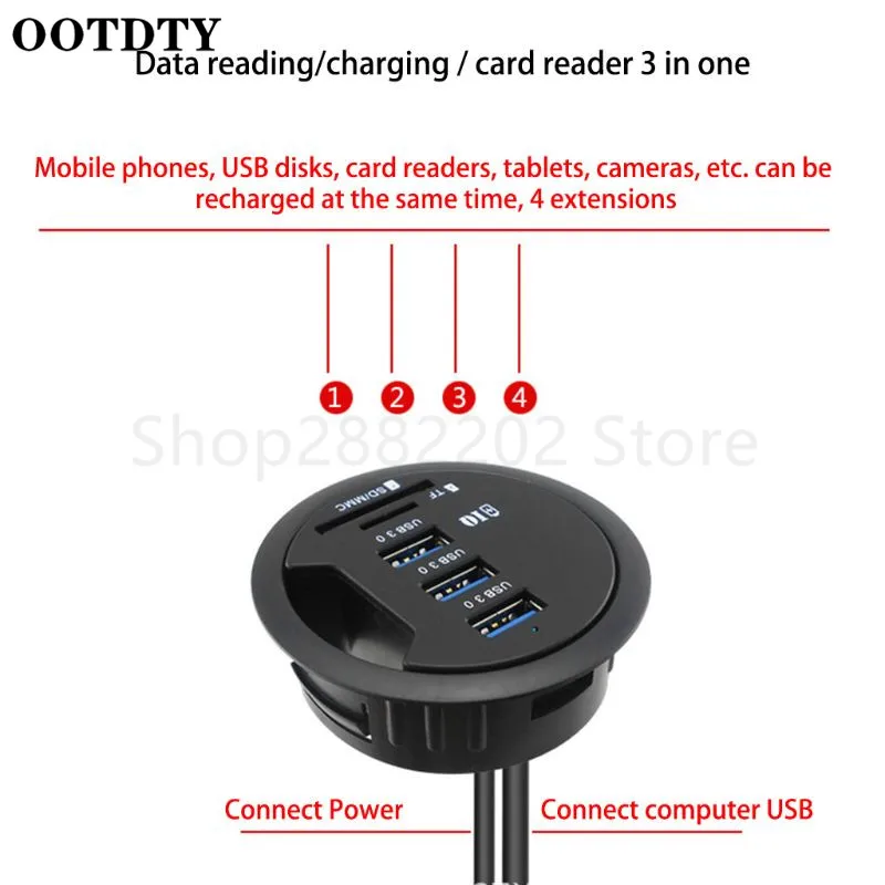 Адаптер USB 3 0 для суперскоростного концентратора черный адаптер с европейской