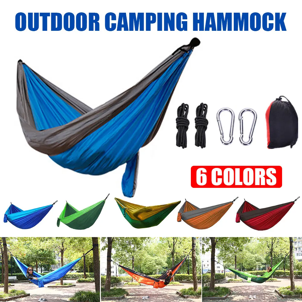 Ultralight Outdoor Camping nylon Hammock Sleep Swing Tree Bed Garden Backyard Furniture Hanging Double Hammock Chair Hangmat
Ultralight Outdoor Camping nylon Hammock Sleep Swing Tree Bed Garden Backyard Furniture Hanging Double Hammock Chair Hangmat