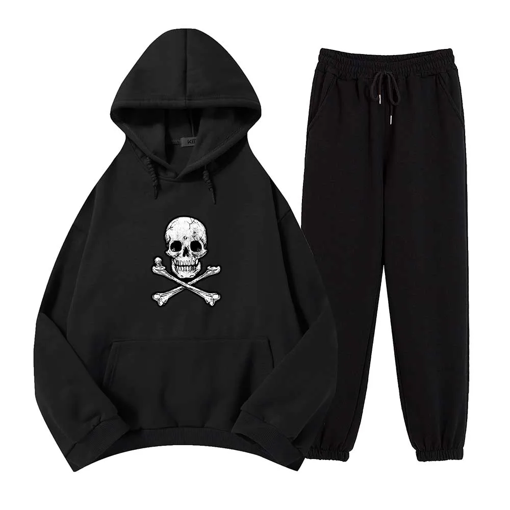 Women's Tracksuits Skull Punk 2 Piece Set Pullovers Hoodie and Sweatpants Suit Trouser Suit Cotton Sportswear Set Winter Clothes 
Women's Tracksuits Skull Punk 2 Piece Set Pullovers Hoodie and Sweatpants Suit Trouser Suit Cotton Sportswear Set Winter Clothes
