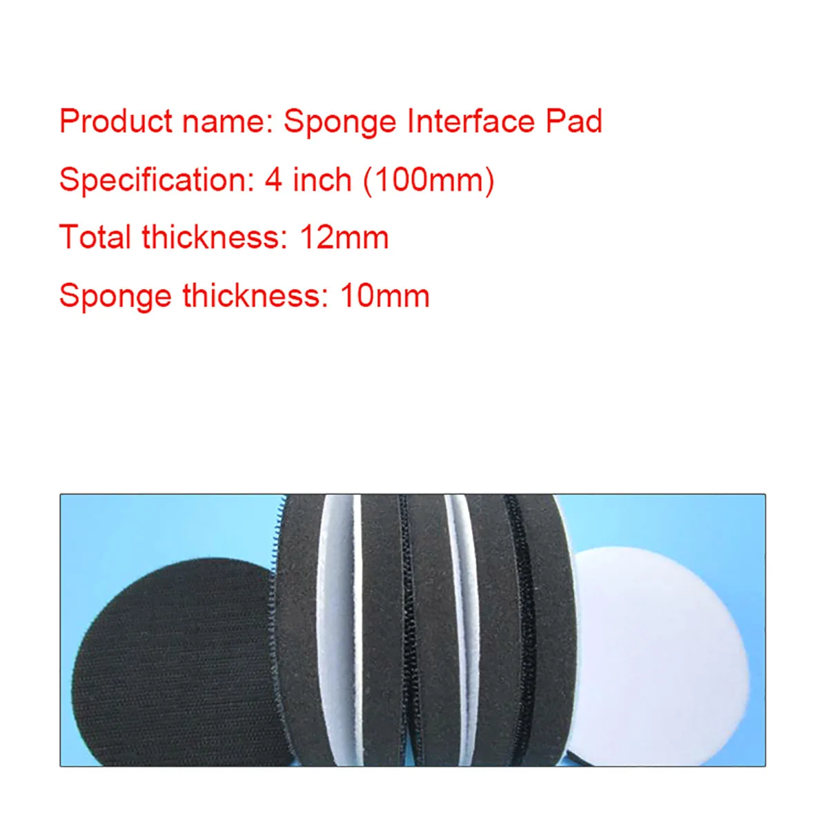 4 Inch 100mm Sponge Interface Pad Cushion Pad Hook and Loop Buffer Sponge for Sander Backing Pad Abrasive Tools Accessories
4 Inch 100mm Sponge Interface Pad Cushion Pad Hook and Loop Buffer Sponge for Sander Backing Pad Abrasive Tools Accessories