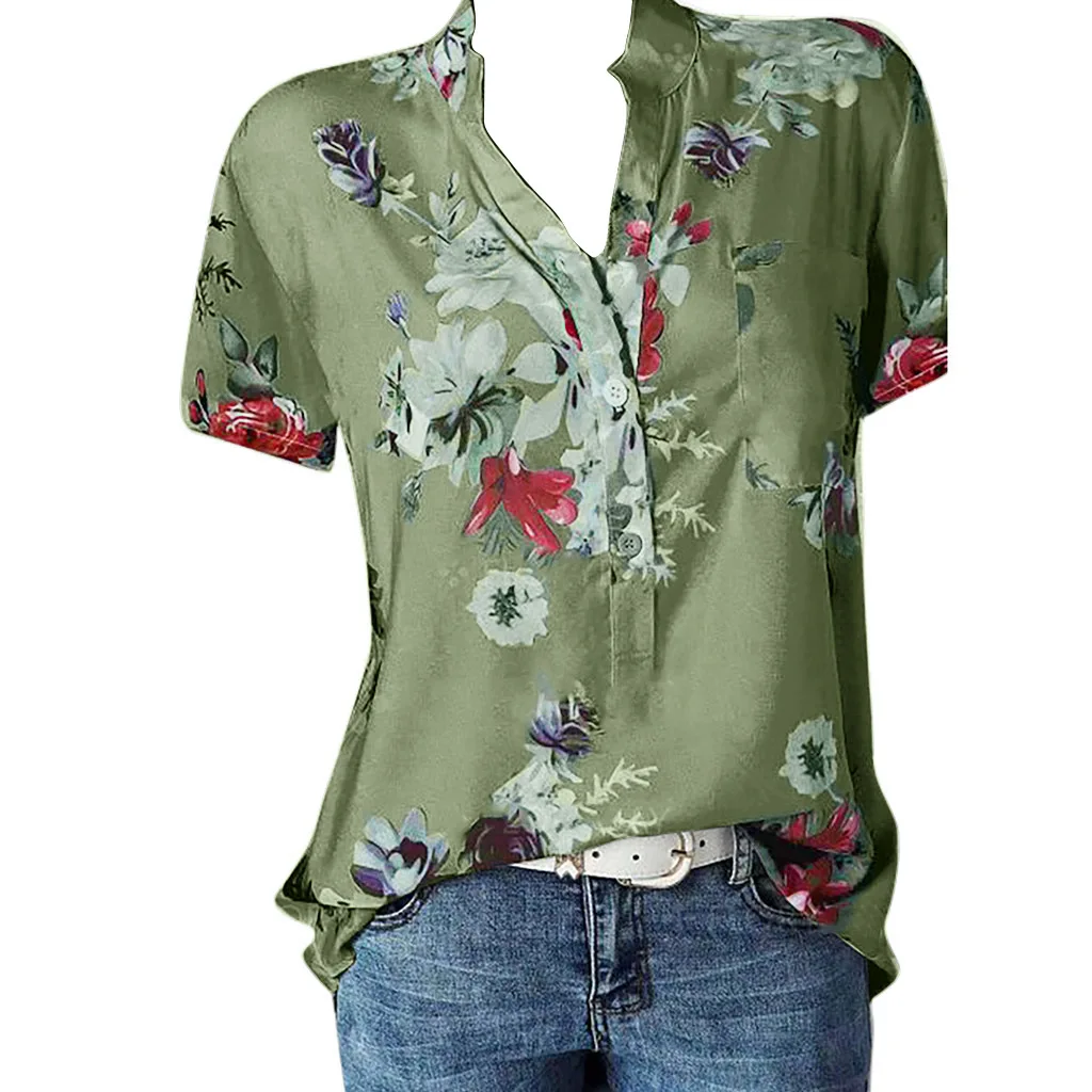 2021 Summer Women Fashion Floral Print Elegant Short Sleeve Crop Tops Shirts Women Blouse Shirt Vintage Mujer Female Plus Size
2021 Summer Women Fashion Floral Print Elegant Short Sleeve Crop Tops Shirts Women Blouse Shirt Vintage Mujer Female Plus Size