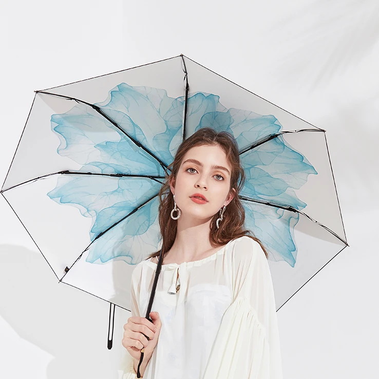 Travel Folding Umbrella Uv Protection Portable Windproof Creative Clear Rain Umbrellas Women Parapluie Household Products DF50YS
Travel Folding Umbrella Uv Protection Portable Windproof Creative Clear Rain Umbrellas Women Parapluie Household Products DF50YS