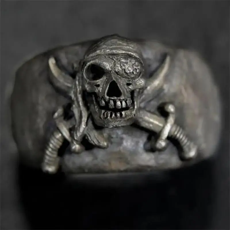 Steampunk Pirate Skull Ring Gothic Distressed Men's Ring Brothers Gift Nordic Index Finger Ring
Steampunk Pirate Skull Ring Gothic Distressed Men's Ring Brothers Gift Nordic Index Finger Ring