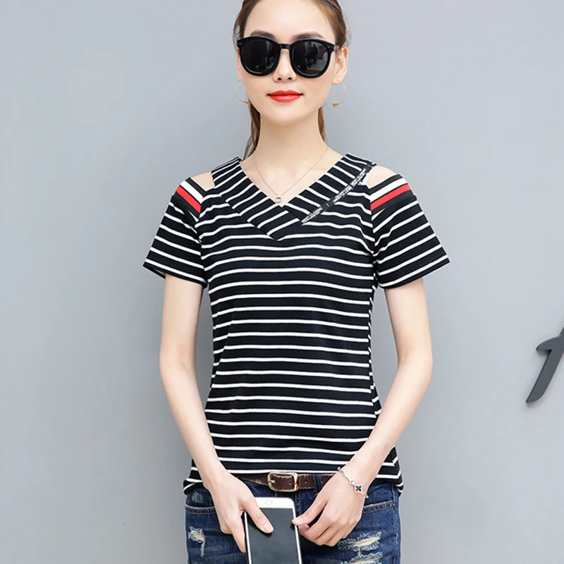 Off The Shoulder Tops For Women T Shirt Short Sleeve 2020 Summer Tops Cotton Female T-Shirt Casual Tee Shirt Femme Women Clothes
Off The Shoulder Tops For Women T Shirt Short Sleeve 2020 Summer Tops Cotton Female T-Shirt Casual Tee Shirt Femme Women Clothes