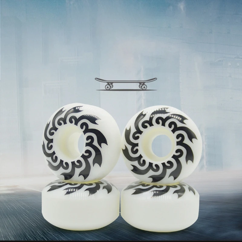 4Pcs 52mm Pattern Skatboard Wheel High Hardness PU Wheel Double Rocker Perfusion Wheel for Skateboard Accessories
4Pcs 52mm Pattern Skatboard Wheel High Hardness PU Wheel Double Rocker Perfusion Wheel for Skateboard Accessories