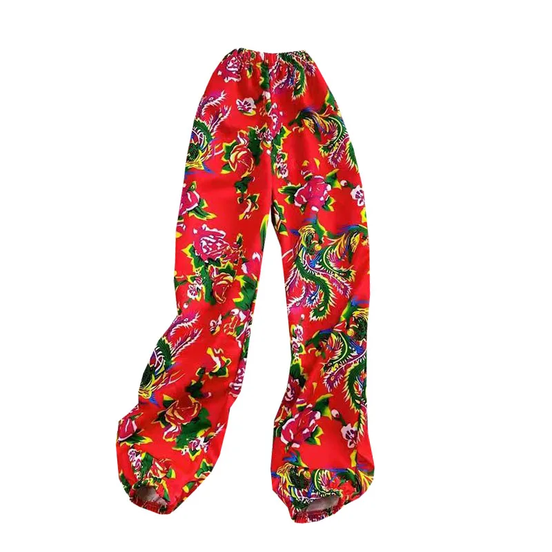 northeast flower pants, women's elastic waist casual pants, loose and comfortable, fashionable net safflower pants
northeast flower pants, women's elastic waist casual pants, loose and comfortable, fashionable net safflower pants
