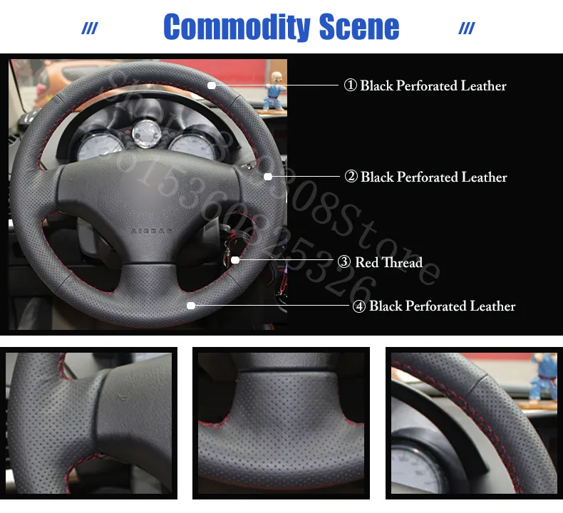 For Chevrolet FNR-CarryAll 2011-2020 Concept Black Leather Steering Wheel Cover car accessories
For Chevrolet FNR-CarryAll 2011-2020 Concept Black Leather Steering Wheel Cover car accessories