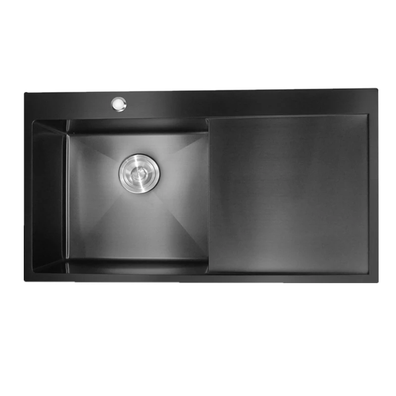 Black Kitchen Sink with Thawing Plate Above Counter Stainless Steel Sink Single Bowl Kitchen Sink Commercial Kitchen Equipment
Black Kitchen Sink with Thawing Plate Above Counter Stainless Steel Sink Single Bowl Kitchen Sink Commercial Kitchen Equipment