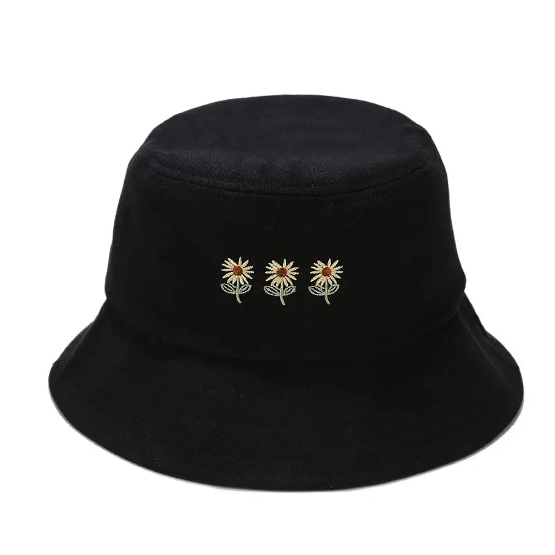 Sunflower Embroidery Bucket Hats Casual Outdoor Panama Cap Unisex Sun Shade Fisherman Caps Foldable Fishing Hat
Sunflower Embroidery Bucket Hats Casual Outdoor Panama Cap Unisex Sun Shade Fisherman Caps Foldable Fishing Hat