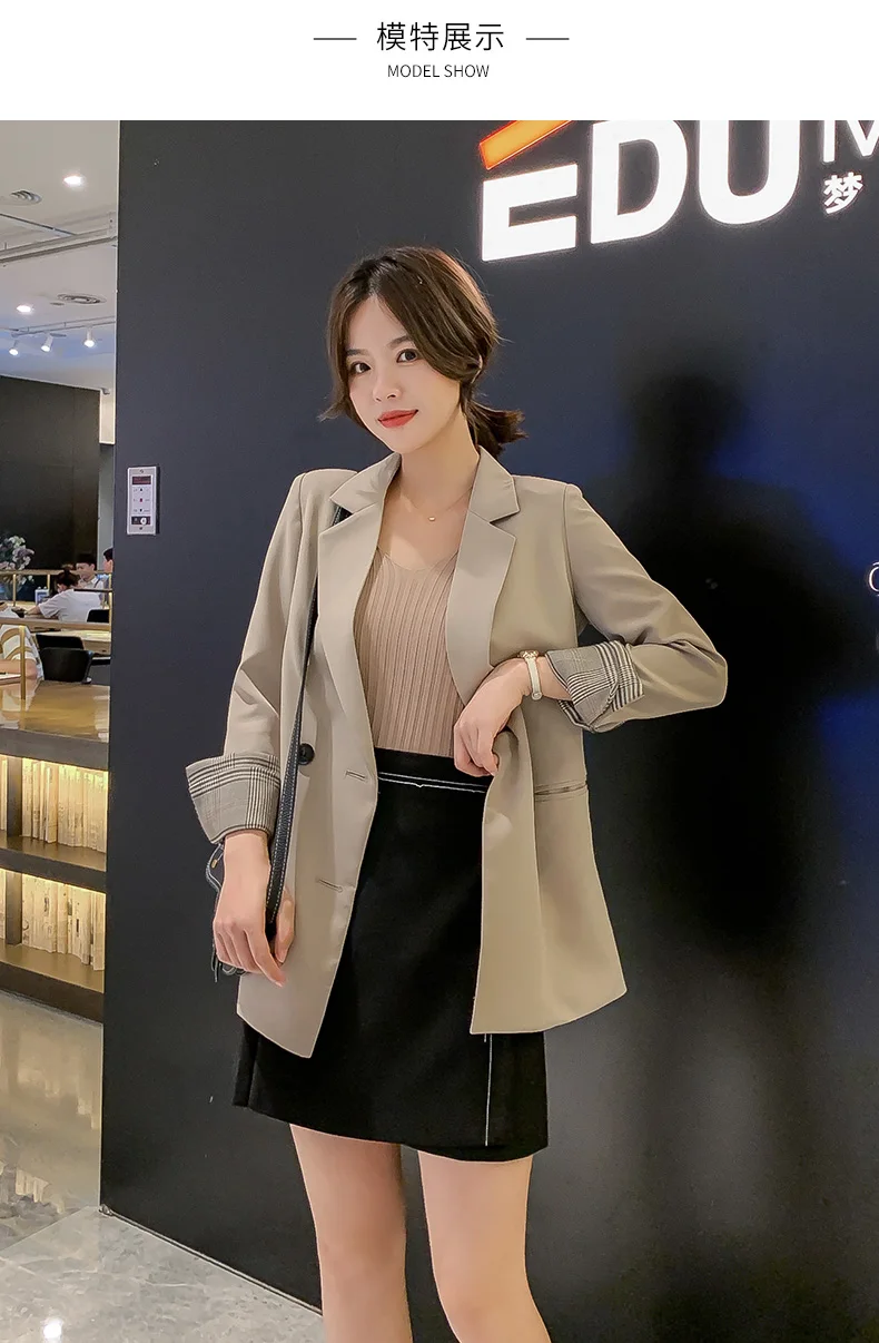 HanOrange Double Breasted OL Long Blazer Jacket Autumn 2020 Spring Solid Color Women Fashion Casual Retro Coat
HanOrange Double Breasted OL Long Blazer Jacket Autumn 2020 Spring Solid Color Women Fashion Casual Retro Coat