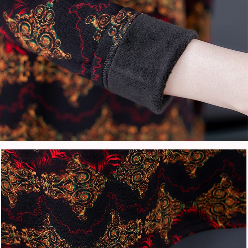 2021 Casual 4XL Plus Size Knitting Maxi Dress Autumn Winter Vintage Print Plush Padded Warm Vestidos Women Bodycon Dresses Party
2021 Casual 4XL Plus Size Knitting Maxi Dress Autumn Winter Vintage Print Plush Padded Warm Vestidos Women Bodycon Dresses Party