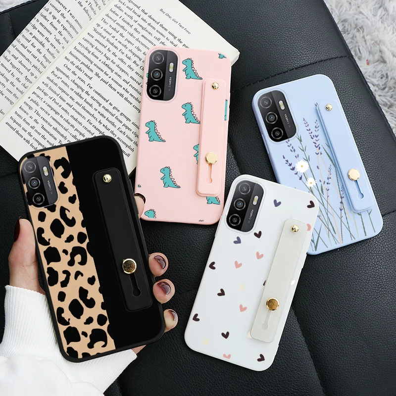 Ремешок на запястье мягкий из термопластика чехол для Oppo A53 A32 Мягкий силиконовый