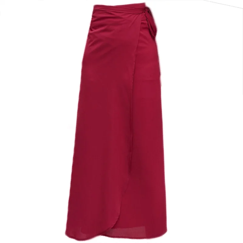 Women Summer Casual New Fashion Solid Maxi Long Chiffon Wrap Skirt Black/Red/Wine Red/Yellow/Khaki/Navy/Gray/Pink
Women Summer Casual New Fashion Solid Maxi Long Chiffon Wrap Skirt Black/Red/Wine Red/Yellow/Khaki/Navy/Gray/Pink