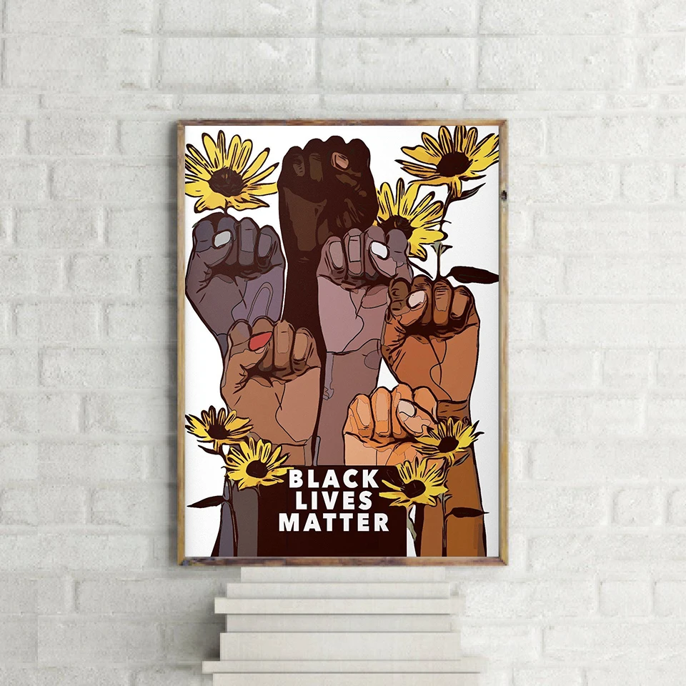 Man Gift Poster Hand Together Flower Canvas Painting Black Power Art Print Modern Lives Wall Picture For Living Room Home Decor 
Man Gift Poster Hand Together Flower Canvas Painting Black Power Art Print Modern Lives Wall Picture For Living Room Home Decor