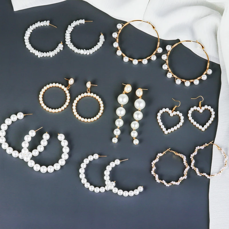 New Fashion Korean Pearl Earrings for Women Round Heart Long Drop Dangle Earrings Gold Imitation Pearl Earring Party Jewelry
New Fashion Korean Pearl Earrings for Women Round Heart Long Drop Dangle Earrings Gold Imitation Pearl Earring Party Jewelry