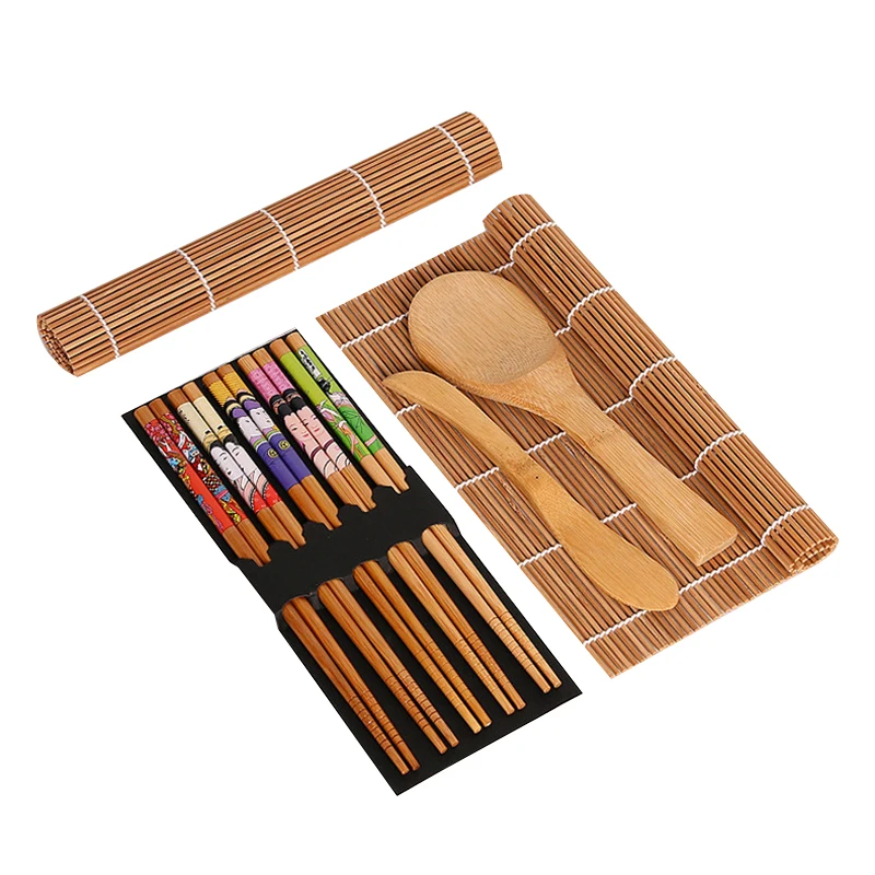 13Pcs/Set Diy Bamboo Sushi Maker Set Sushi Curtain Rice Sushi Making Kits Roll Cooking Tools Chopsticks Spoon Sushi Blade
13Pcs/Set Diy Bamboo Sushi Maker Set Sushi Curtain Rice Sushi Making Kits Roll Cooking Tools Chopsticks Spoon Sushi Blade