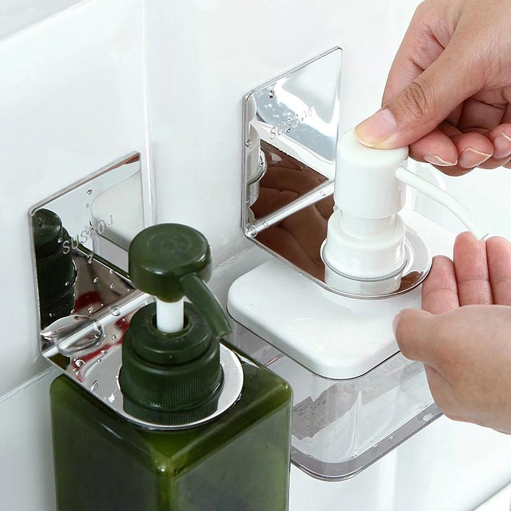 Stainless Steel Lotion Soap Bottle Holder Hook Pump Dispenser Hook Holder Wall Mounted Rack For Bathroom Kitchen 
Stainless Steel Lotion Soap Bottle Holder Hook Pump Dispenser Hook Holder Wall Mounted Rack For Bathroom Kitchen