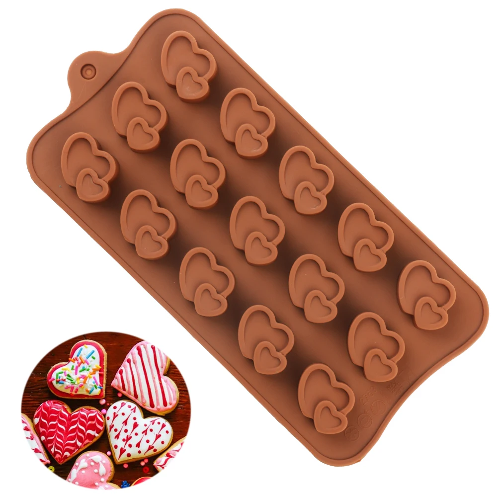 2021Silicone Chocolate Mold Sweet Love Food Grade Silicone Baking For Valentine's Day Candy Chocolate Resin Jelly DIY Molds
2021Silicone Chocolate Mold Sweet Love Food Grade Silicone Baking For Valentine's Day Candy Chocolate Resin Jelly DIY Molds