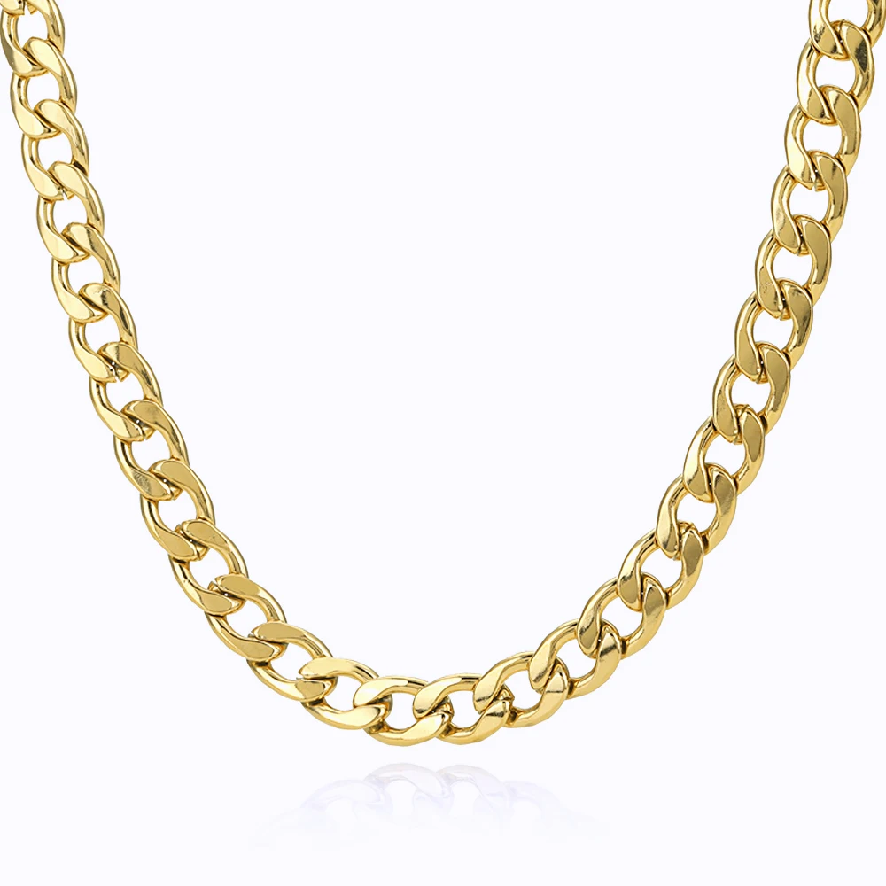 Punk Stainless Steel Chain Necklace Charm 14K Metal Texture Collar Necklace Hip hop Jewelry Bijoux Collier Femme 2021 trend
Punk Stainless Steel Chain Necklace Charm 14K Metal Texture Collar Necklace Hip hop Jewelry Bijoux Collier Femme 2021 trend