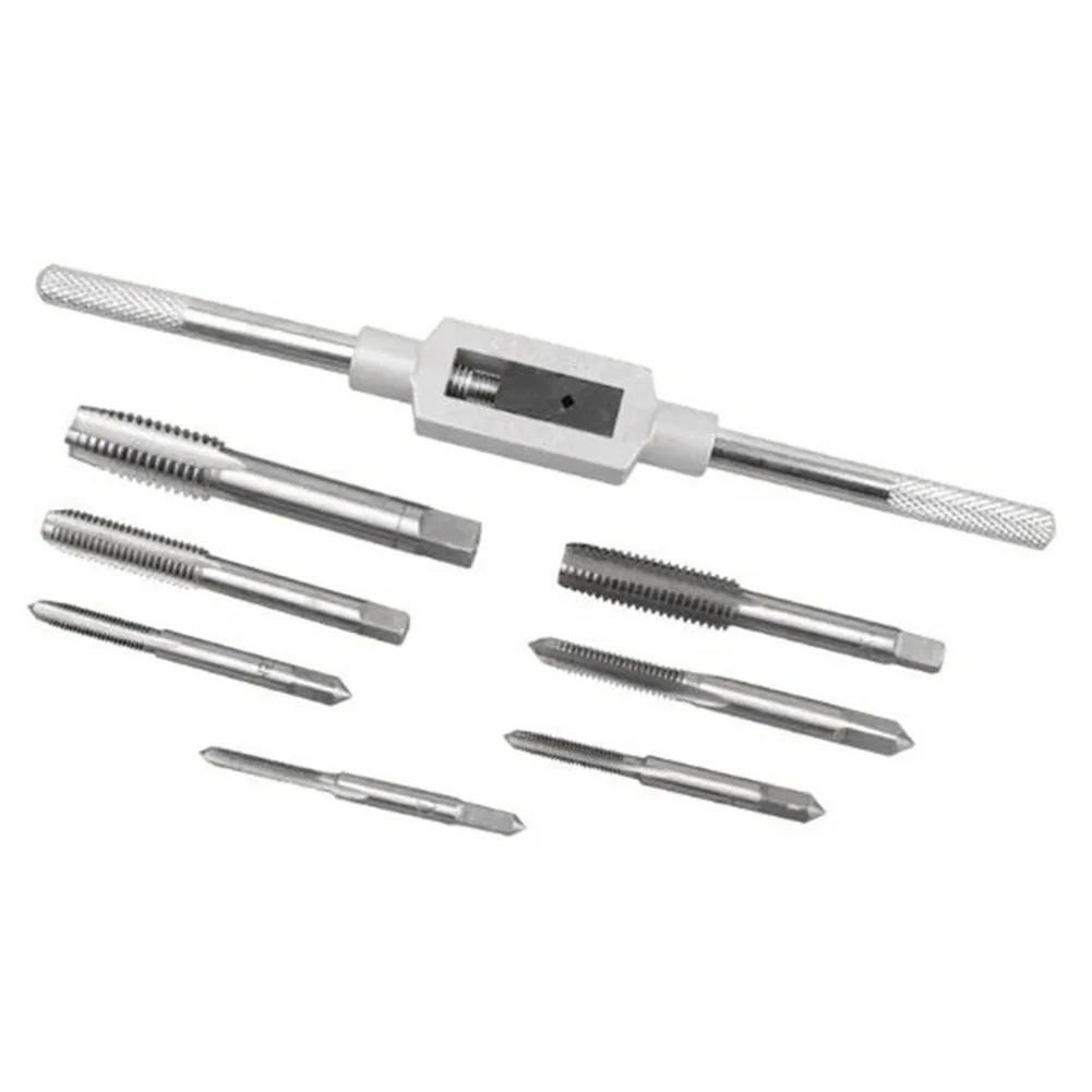8 Pcs Wrench Tap Set M3-M12 Tap Wrench Drill Set Hand Tapping Tools Metric Screw Thread Tap Hand Tools Accessories
8 Pcs Wrench Tap Set M3-M12 Tap Wrench Drill Set Hand Tapping Tools Metric Screw Thread Tap Hand Tools Accessories