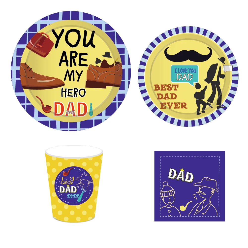 You are My Hero Dad Disposable Tableware Sets Father Birthday Party Decoration Happy Father's Day Party Favors
You are My Hero Dad Disposable Tableware Sets Father Birthday Party Decoration Happy Father's Day Party Favors