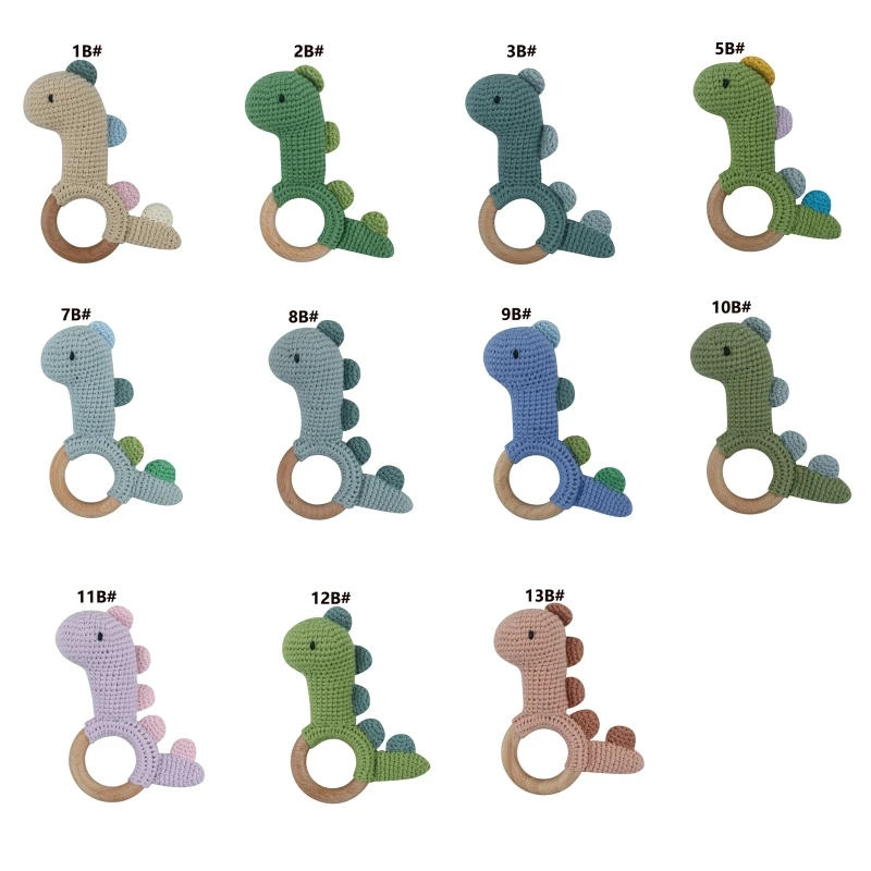 Happyy baby Crochet Dinosaur Rattle Toy BPA Free Wood Ring Baby Teether Rodent Baby Gym Mobile Rattles Newborn Educational Toys
Happyy baby Crochet Dinosaur Rattle Toy BPA Free Wood Ring Baby Teether Rodent Baby Gym Mobile Rattles Newborn Educational Toys