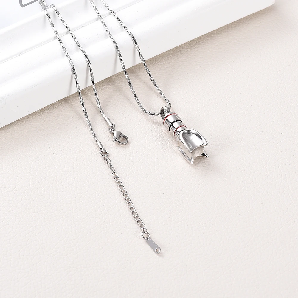 Cremation Jewelry - Memorial Urn Necklace for Ashes - Stainless Steel Rocket Ship Cylinder Pendant Keepsake Jewelry
Cremation Jewelry - Memorial Urn Necklace for Ashes - Stainless Steel Rocket Ship Cylinder Pendant Keepsake Jewelry
