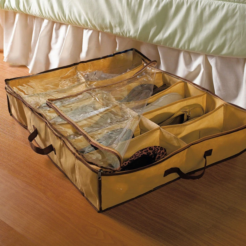 12 Pairs Shoes Storage Organizer Holder Container Home Under Bed Closet Box Bag 40FP14
12 Pairs Shoes Storage Organizer Holder Container Home Under Bed Closet Box Bag 40FP14
