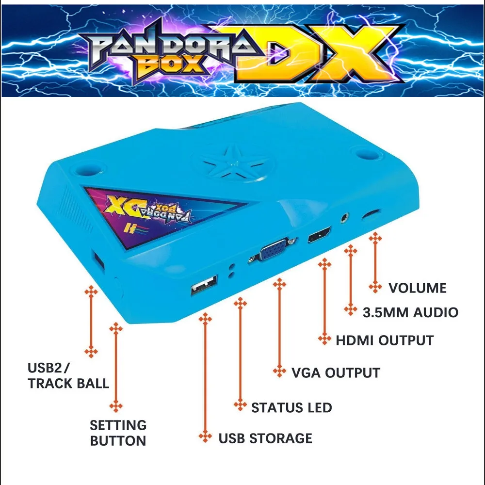 

2021 Pandora Box DX 3000 in 1 arcade jamma board hdmi CRT/CGA VGA scan line can add FBA MAME PS1 SFC SNES FC MD game 3d tekken