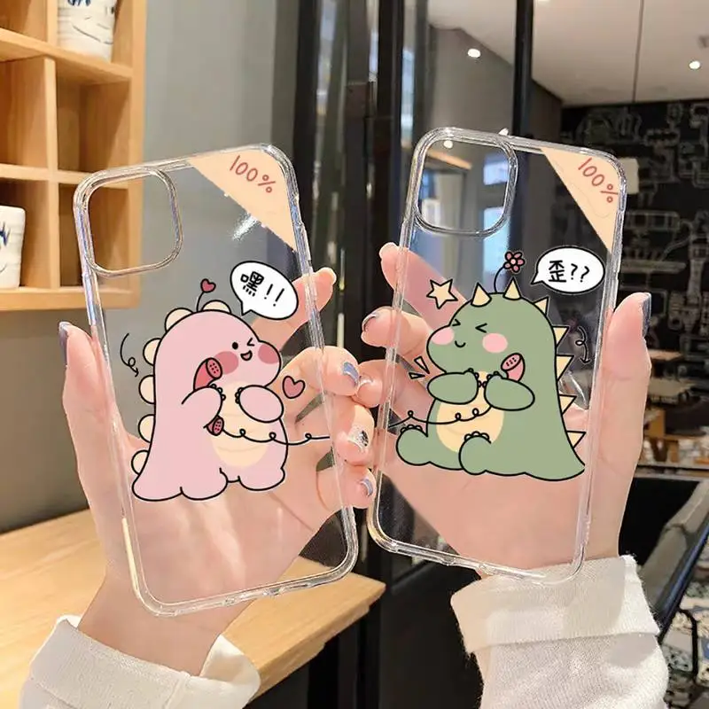 Couple cartoon dinosaur sweet happiness Phone Case Transparent for iPhone 6 7 8 11 12 s mini pro X XS XR MAX Plus SE cover funda
Couple cartoon dinosaur sweet happiness Phone Case Transparent for iPhone 6 7 8 11 12 s mini pro X XS XR MAX Plus SE cover funda