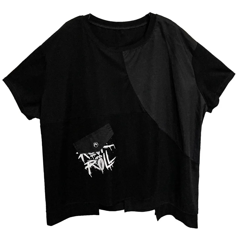 Irregular hem T-shirt round neck French top 2021 summer new graffiti hip hop short sleeve
Irregular hem T-shirt round neck French top 2021 summer new graffiti hip hop short sleeve