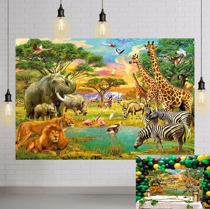 Джунгли животные фон лето тропическая пустыня Африканский лес дикие животные сафари сценическая вечерние НКА фотография день рождения фон
Джунгли животные фон лето тропическая пустыня Африканский лес дикие животные сафари сценическая вечерние НКА фотография день рождения фон